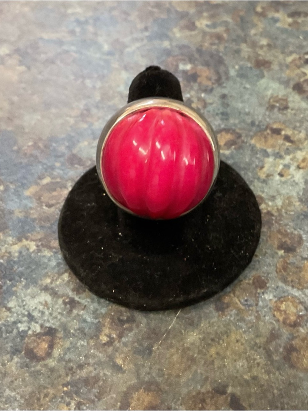 Sterling Silver Bold Gemstone Dome Statement Ring